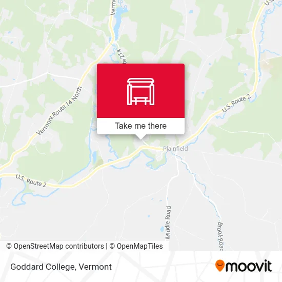 Goddard College map