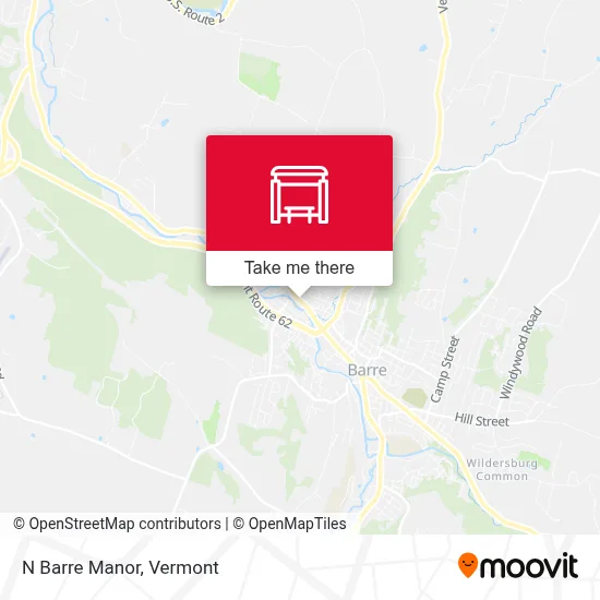 N Barre Manor map