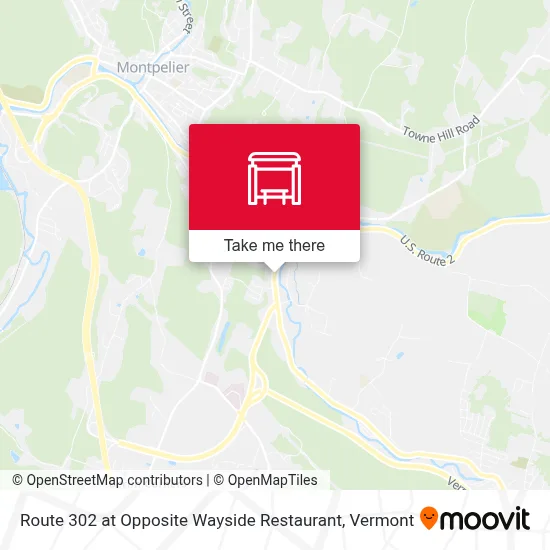 Route 302 at Opposite Wayside Restaurant map