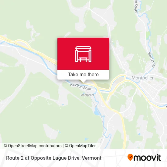 Route 2 at Opposite Lague Drive map