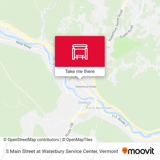 S Main Street at Waterbury Service Center map
