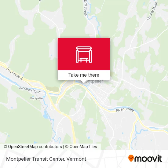Montpelier Transit Center map