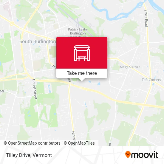 Tilley Drive map