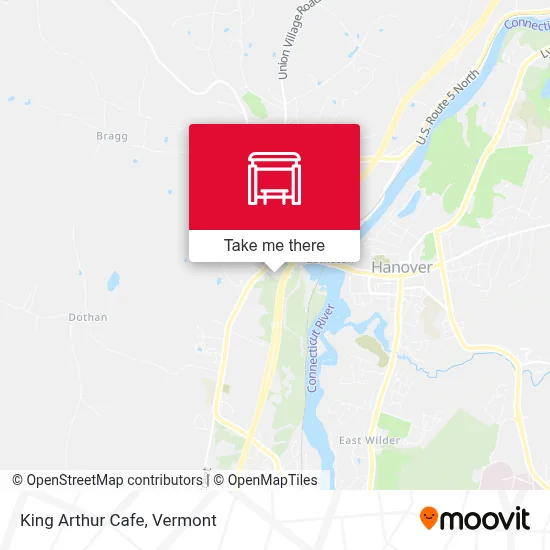 King Arthur Cafe map