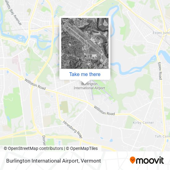 Mapa de Burlington International Airport