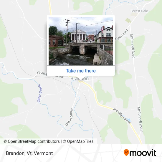 Brandon, Vt map