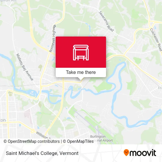 Mapa de Saint Michael's College