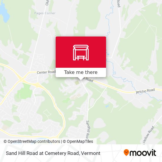 Sand Hill Road at Cemetery Road map