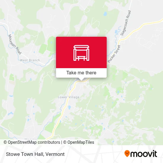 Stowe Town Hall map