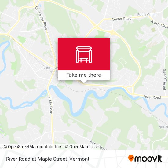 Mapa de River Road at Maple Street