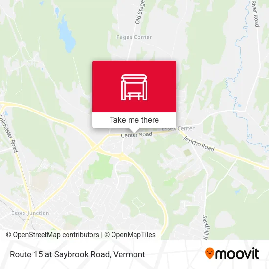 Route 15 at Saybrook Road map