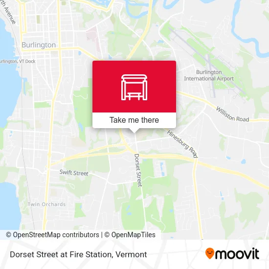 Dorset Street at Fire Station map