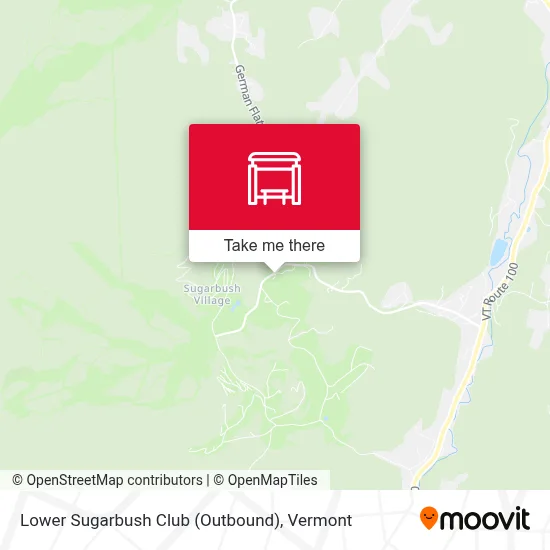 Lower Sugarbush Club (Outbound) map