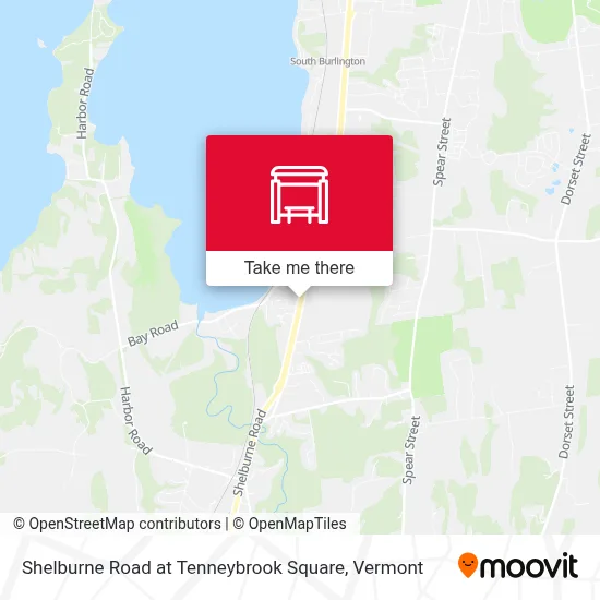 Shelburne Road at Tenneybrook Square map