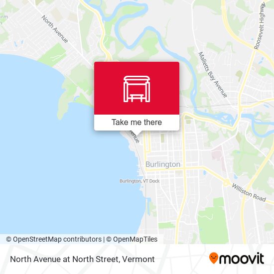 North Avenue at North Street map