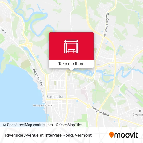 Riverside Avenue at Intervale Road map