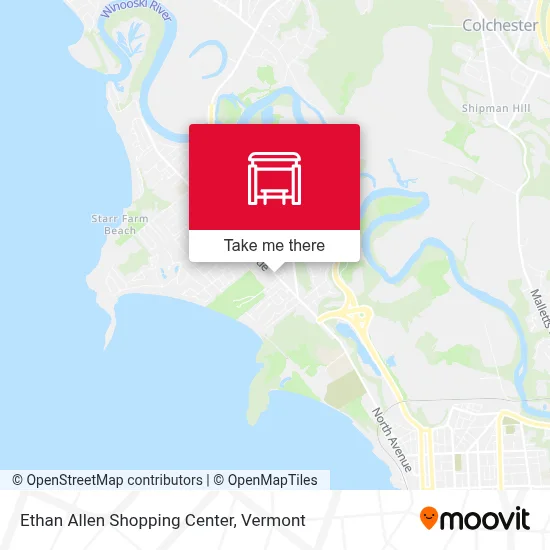Ethan Allen Shopping Center map