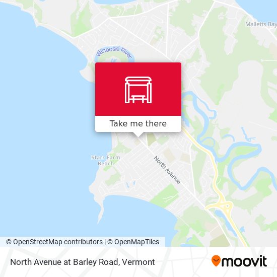 Mapa de North Avenue at Barley Road