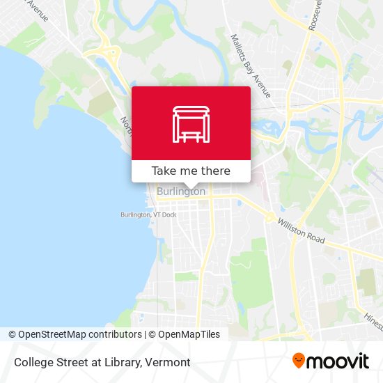 Mapa de College Street at Library