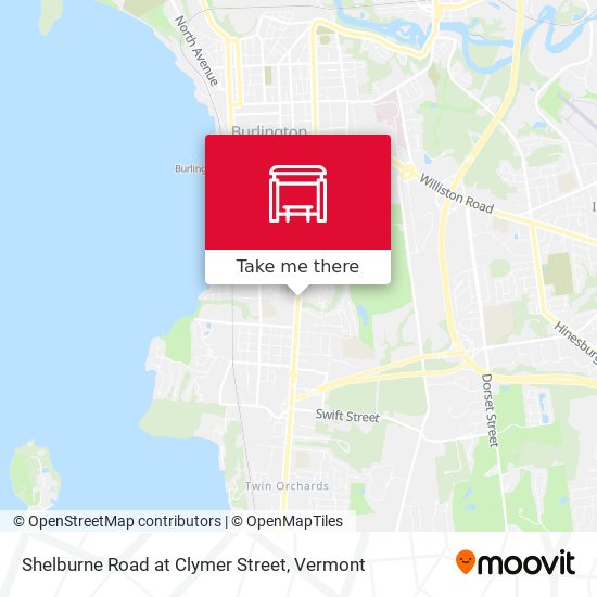 Shelburne Road at Clymer Street map