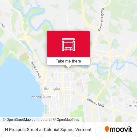 N Prospect Street at Colonial Square map