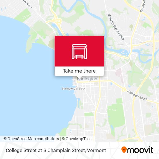 College Street at S Champlain Street map