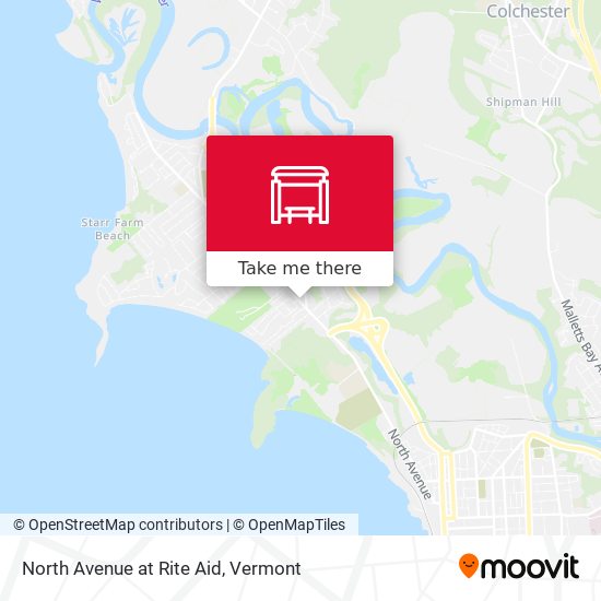 North Avenue at Rite Aid map