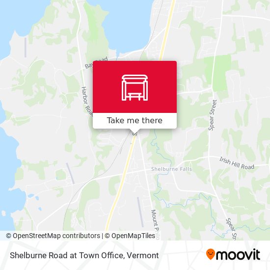 Shelburne Road at Town Office map