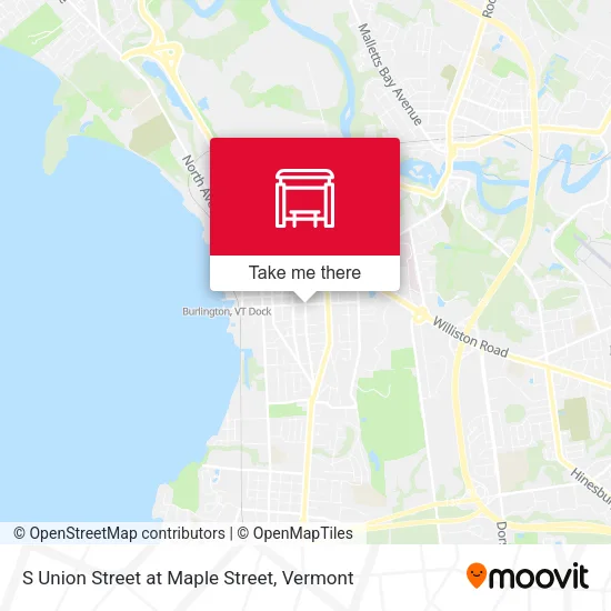 Mapa de S Union Street at Maple Street