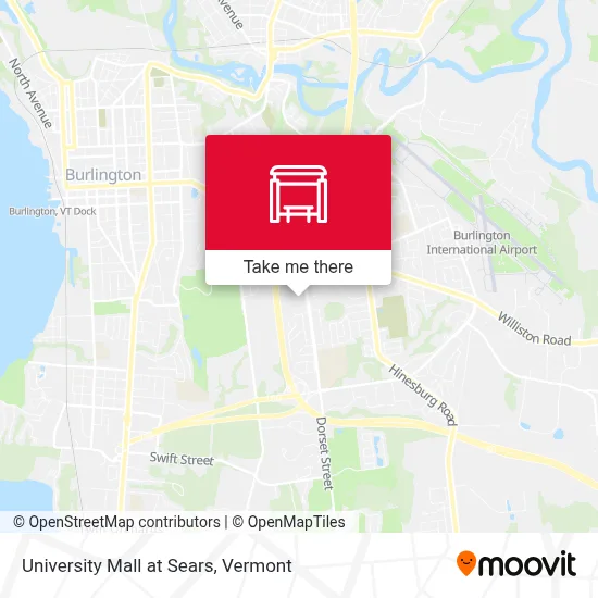 University Mall at Sears map