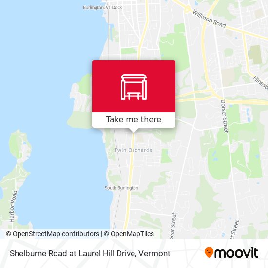Mapa de Shelburne Road at Laurel Hill Drive
