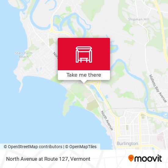 North Avenue at Route 127 map