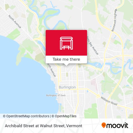 Archibald Street at Walnut Street map