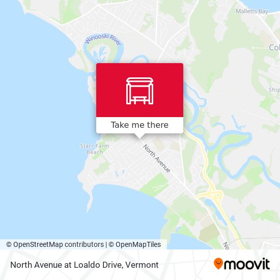 North Avenue at Loaldo Drive map