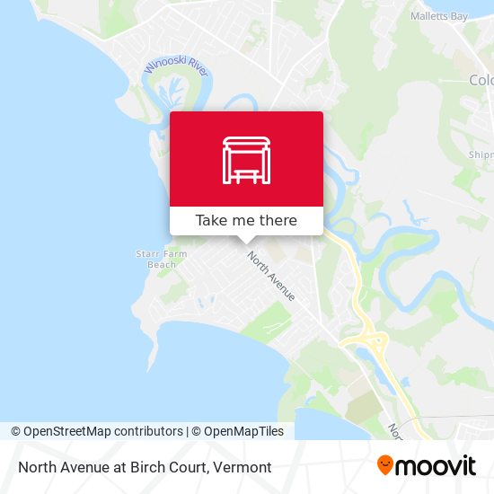 North Avenue at Birch Court map