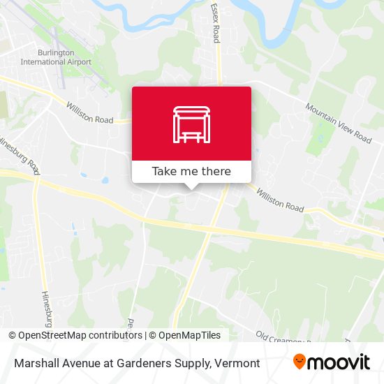 Marshall Avenue at Gardeners Supply map