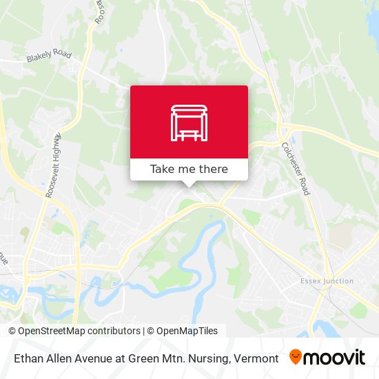 Mapa de Ethan Allen Avenue at Green Mtn. Nursing