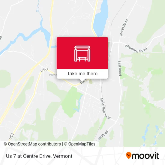 Us 7 at Centre Drive map