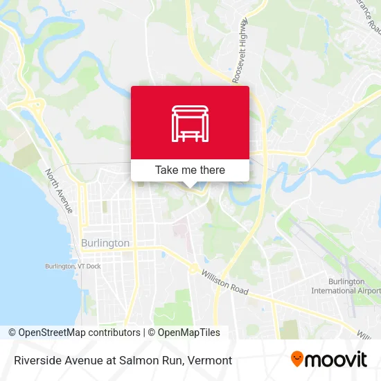 Riverside Avenue at Salmon Run map