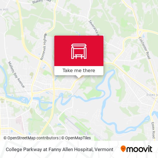 Mapa de College Parkway at Fanny Allen Hospital