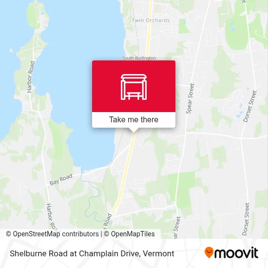 Mapa de Shelburne Road at Champlain Drive