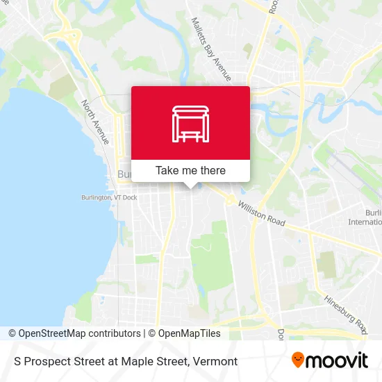 S Prospect Street at Maple Street map