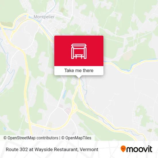 Route 302 at Wayside Restaurant map