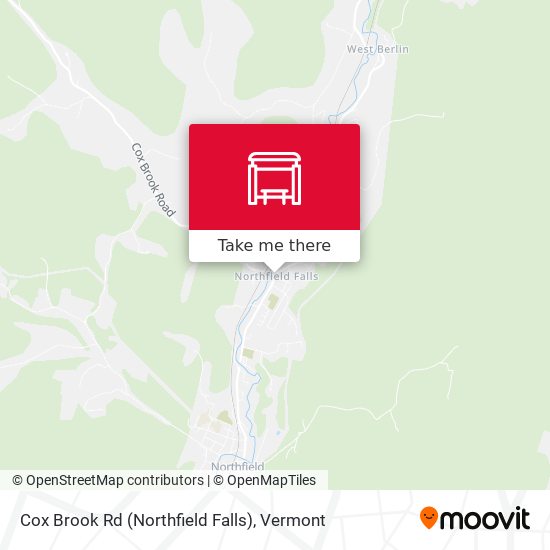 Cox Brook Rd (Northfield Falls) map