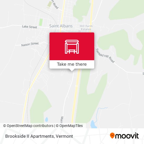 Brookside II Apartments map