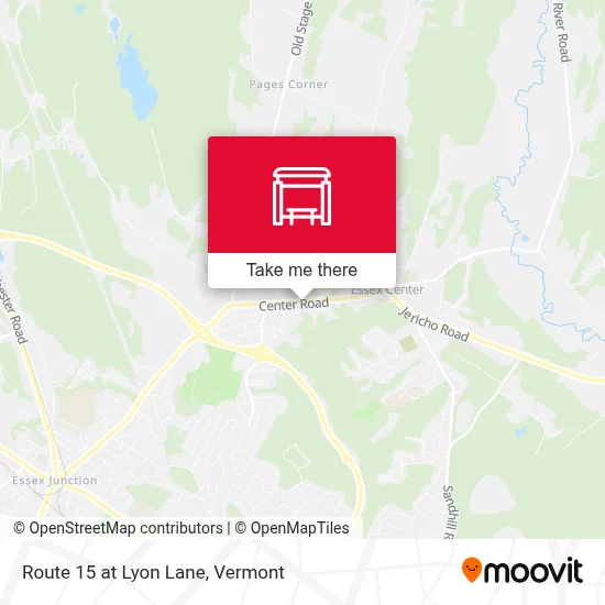 Route 15 at Lyon Lane map
