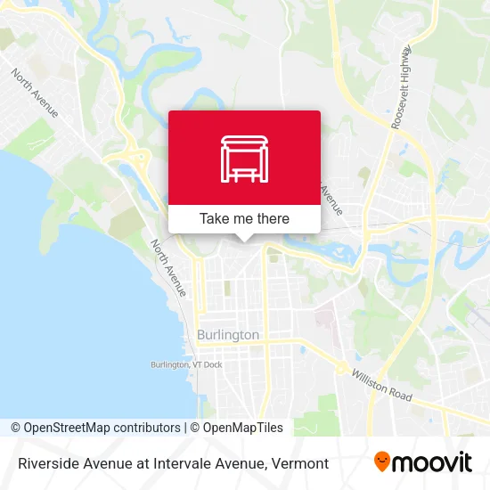 Riverside Avenue at Intervale Avenue map