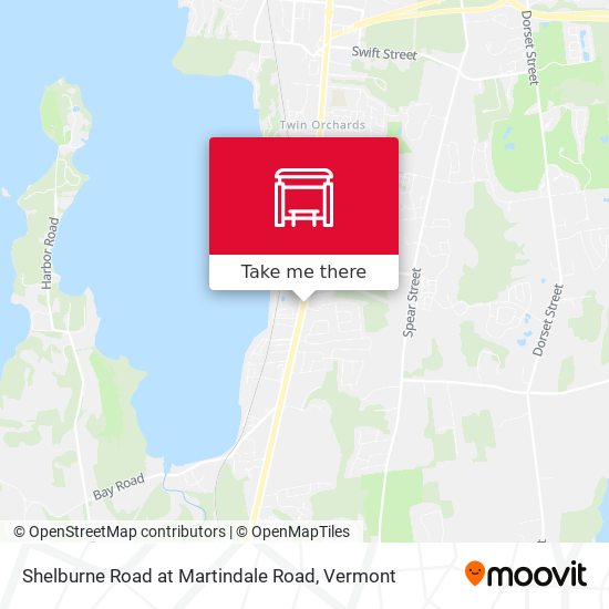 Mapa de Shelburne Road at Martindale Road