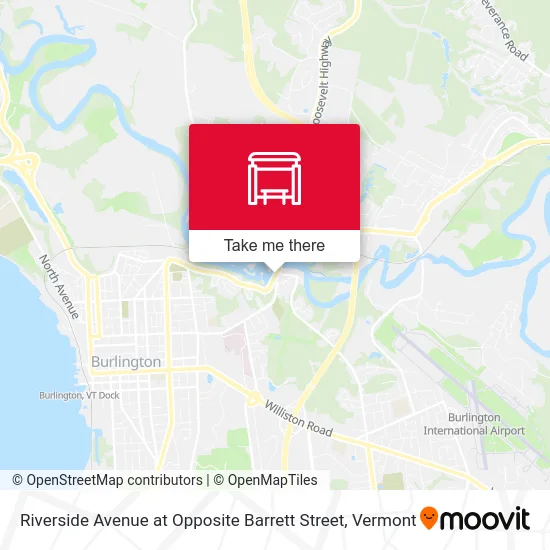 Riverside Avenue at Opposite Barrett Street map