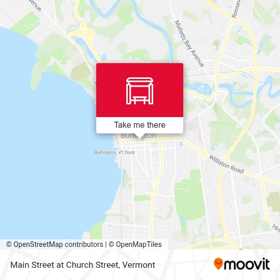 Main Street at Church Street map